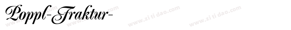 Poppl-Fraktur字体转换