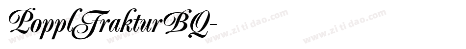 PopplFrakturBQ字体转换