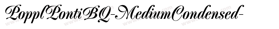PopplPontiBQ-MediumCondensed字体转换