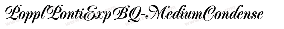 PopplPontiExpBQ-MediumCondensed字体转换