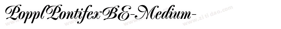 PopplPontifexBE-Medium字体转换