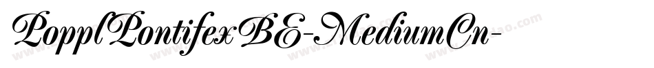 PopplPontifexBE-MediumCn字体转换