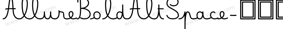 AllureBoldAltSpace字体转换