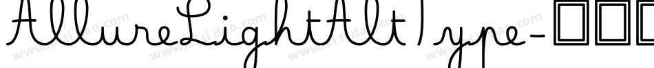 AllureLightAltType字体转换