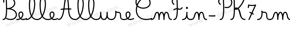 BelleAllureCmFin-PK7rm字体转换 BelleAllureCmFin-PK7rm字体转换