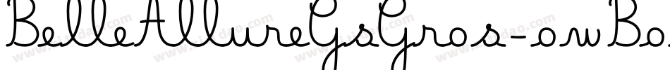 BelleAllureGsGros-owBod字体转换