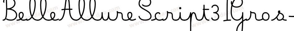 BelleAllureScript3IGros-WyzYn字体转换