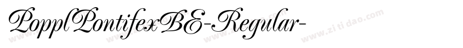 PopplPontifexBE-Regular字体转换