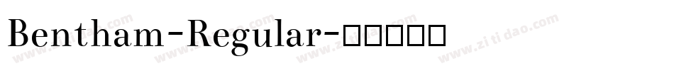 Bentham-Regular字体转换