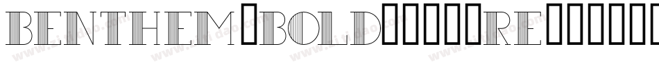 Benthem-Bold台灣圓體-Re字体转换