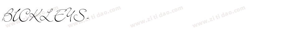 BICKLEYS字体转换