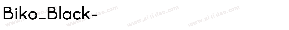 Biko_Black字体转换