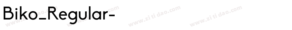 Biko_Regular字体转换