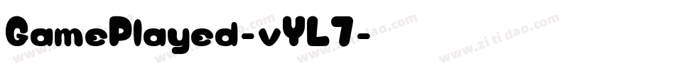 GamePlayed-vYL7字体转换
