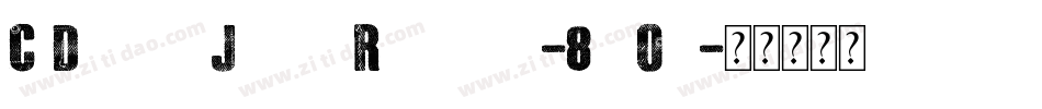 CfDenimJeansRegular-8wOn字体转换