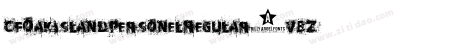 CfOakIslandPersonelRegular-vBZL字体转换