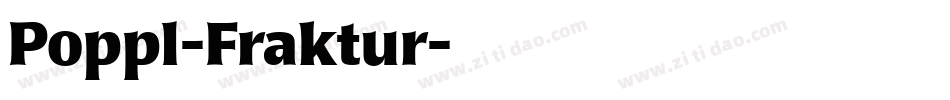 Poppl-Fraktur字体转换