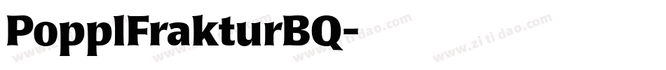 PopplFrakturBQ字体转换