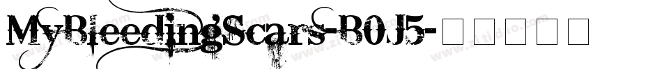 MyBleedingScars-B0J5字体转换