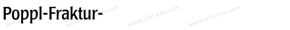 Poppl-Fraktur字体转换