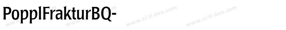 PopplFrakturBQ字体转换