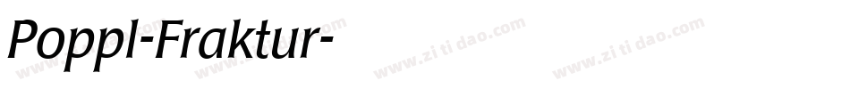 Poppl-Fraktur字体转换