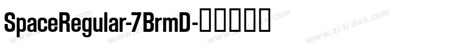 SpaceRegular-7BrmD字体转换