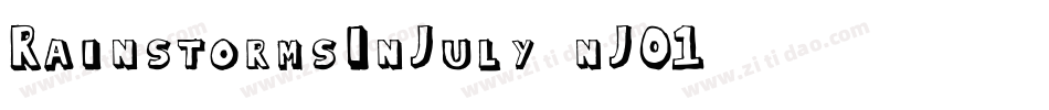 RainstormsInJuly-nJO1字体转换