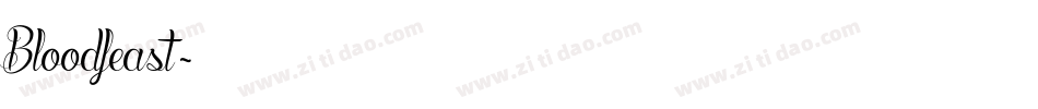 Bloodfeast字体转换