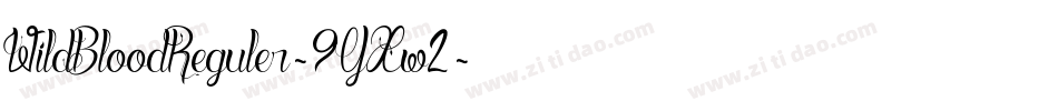 WildBloodReguler-9YXw2字体转换