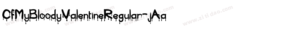 CfMyBloodyValentineRegular-jAal字体转换