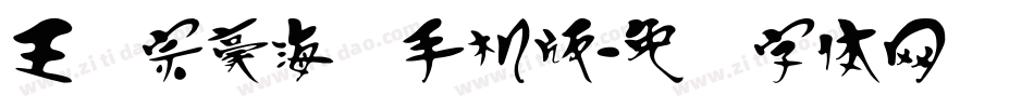 王汉宗豪海报手机版字体转换