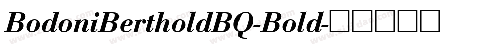 BodoniBertholdBQ-Bold字体转换