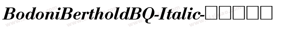 BodoniBertholdBQ-Italic字体转换
