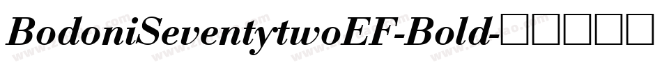 BodoniSeventytwoEF-Bold字体转换