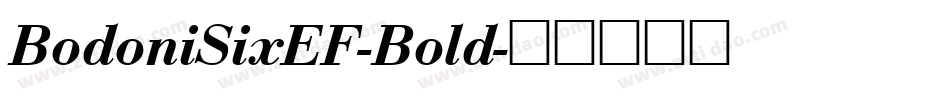 BodoniSixEF-Bold字体转换