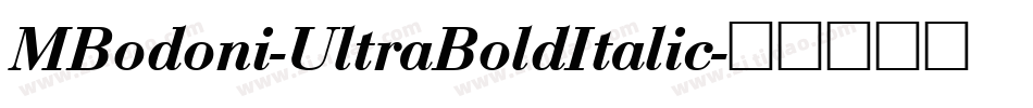 MBodoni-UltraBoldItalic字体转换