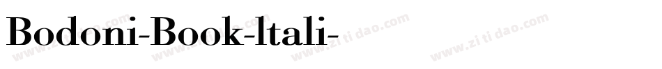 Bodoni-Book-ltali字体转换