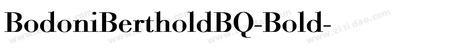 BodoniBertholdBQ-Bold字体转换