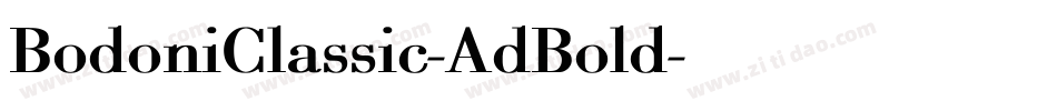 BodoniClassic-AdBold字体转换