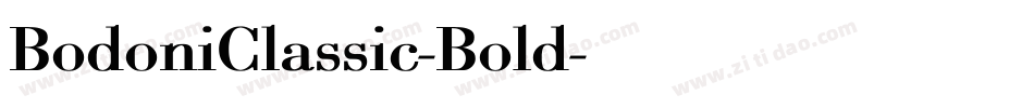 BodoniClassic-Bold字体转换