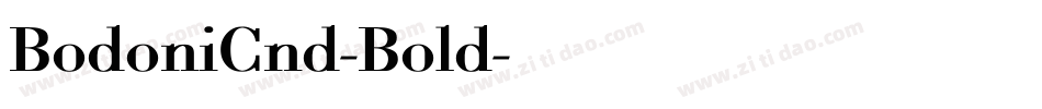 BodoniCnd-Bold字体转换