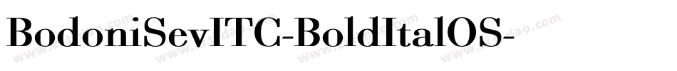 BodoniSevITC-BoldItalOS字体转换