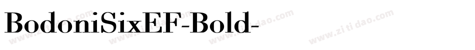 BodoniSixEF-Bold字体转换