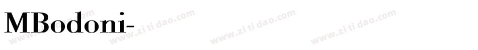 MBodoni字体转换