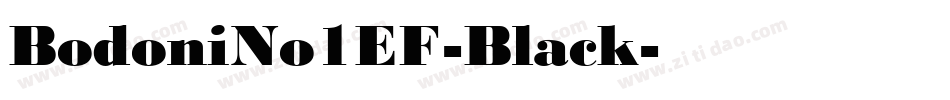 BodoniNo1EF-Black字体转换