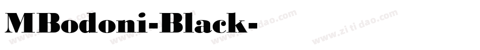 MBodoni-Black字体转换