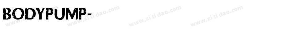 BODYPUMP字体转换