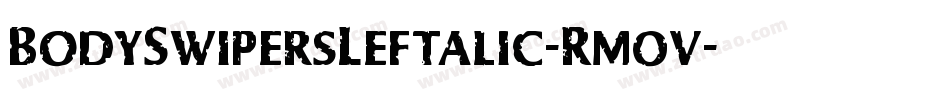 BodySwipersLeftalic-Rm0v字体转换