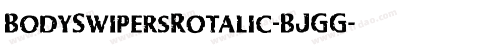 BodySwipersRotalic-BJGG字体转换